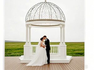 White Metal Gazebo For Wedding